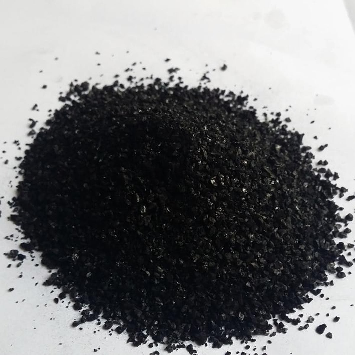 Granular activated carbon product sample